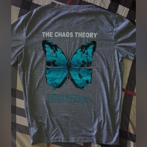 SOLD ‼️ Butterfly Effect Graphic Design T-Shirt in Grey Blue. Men’s size L (NEW)